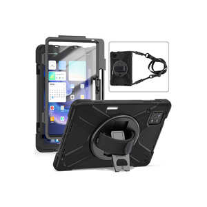 Netzy Pad 6 Defender Tablet Silicone Case Shockproof Back <b>Cover</b> for Xiaomi Pad 6 Protective <b>Keyboard</b> Case in Black - Product Image 4