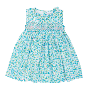 Vestido de lino suave hecho a mano para niñas pequeñas, estilo informal para el primer cumpleaños de niños pequeños, OEM hecho en Vietnam - Product Image 1