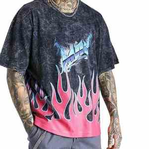 2025 Custom Mens High Quality 100 Percent Cotton Acid Wash T <b>Shirt</b> Oversized Vintage Logo <b>Long</b> Length Worested Sublimation <b>Tee</b> - Product Image 1