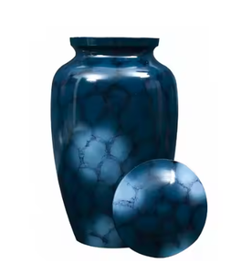 Urne de crémation en métal de vente élevée urnes décoratives funéraires pour adultes pour cendres tenant des fournitures funéraires d'arrivée chaude mâle/femelle - Product Image 5