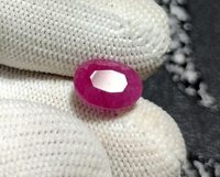 Pierre précieuse en vrac rubis à facettes naturelles de haute qualité coupe ovale personnalisée en rouge pour bagues et bijoux uniques