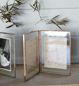 Stylish metal <strong>photo</strong> <strong>frame</strong> with contemporary geometric patterns ideal for modern homes gift shops and decor stores - Product Image 2