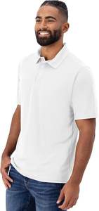 Nuevo algodón 100% para hombre para Polo transpirable de secado rápido patrón sólido tela de lona - Product Image 6