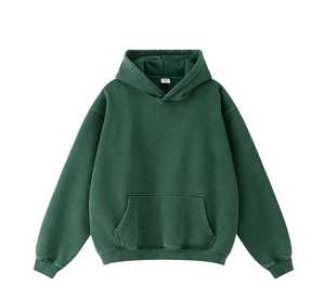 Logo personnalisé de haute qualité unisexe noir lourd sweats à capuche d'hiver 100% coton écologique anti-boulochage pull en éponge française - Product Image 6