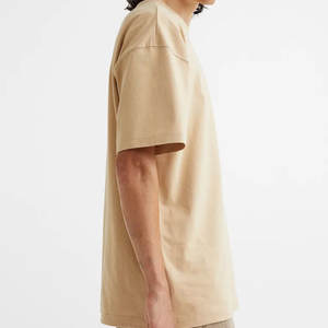 Camiseta de talla grande personalizada de algodón de alta calidad para hombre, Camiseta extragrande de peso pesado en blanco, camiseta de gimnasio superior para hombre para niños - Product Image 3