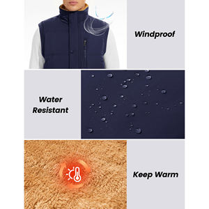 Gilet coupe-vent léger pour hommes de luxe fabriqué en usine chauffe-corps chaud sans manches avec gilet et gilet caractéristiques - Product Image 4