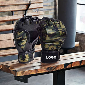 Guantes de boxeo de alta calidad, guantes de MMA sin dedos, guantes de lucha de boxeo UFC para Sanda Sparring, saco de boxeo, entrenamiento, RRI-MS-08 - Product Image 1