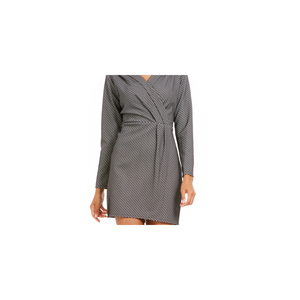 Abito tubino da donna con effetto avvolgente della collezione NY, grigio, taglie Petite e Medium - Product Image 2