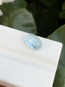 2.87กะรัตพลอยเพชรทรงหลวมสีอะความารีนจากธรรมชาติที่น่าตื่นตาตื่นใจพร้อมการทำเครื่องประดับแวววาวที่ดี - Product Image 3