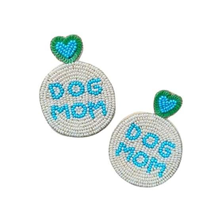 Pendientes bordados con cuentas de semillas al por mayor, pendientes con diseño de flores de La India, pendientes hechos a mano para mujeres y niñas - Product Image 6