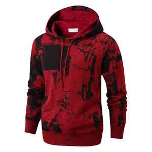 Sweat à capuche tie-dye premium 300 GSM pour homme, en molleton doux vintage French Terry, personnalisable - Product Image 1