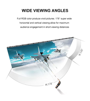 Écran LED d'intérieur à pas fin P2.5 avec service frontal, 3840 Hz, compatible P1.86, P1.53, P1.25, pour affichage publicitaire