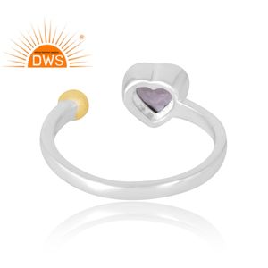 Best Design Sterling Silver Natural <b>Pink</b> Amethyst Gemstone Ring Custom Jewelry For Women <b>Gift</b> For Her - Product Image 2