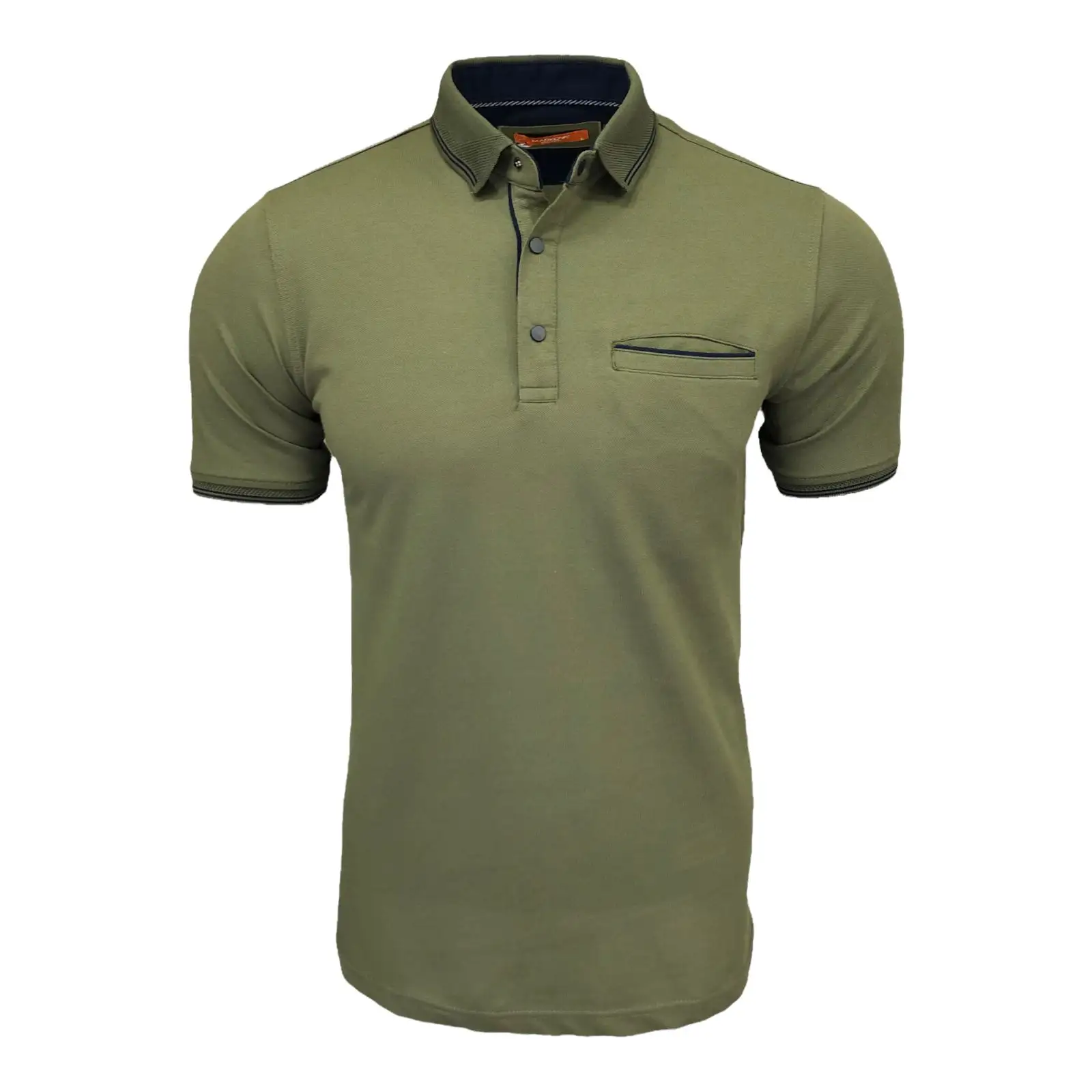 Camiseta con bolsillos para hombre, Polo verde de alta calidad, 100% algodón, 50 poliéster, temporada 2022, venta al por mayor