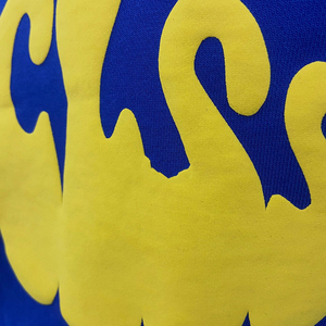 ชุดวอร์มพิมพ์ลายพัฟสำหรับผู้ชายชุดวอร์มผ้าคอตตอนผ้าโพลีเอสเตอร์พิมพ์ลายพัฟโลโก้แบบกำหนดเอง - Product Image 6