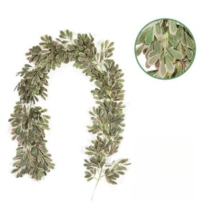 Bán buôn trực tiếp từ nhà máy: Dây trang trí lá chà là nhân tạo dày 2m dùng cho đám cưới và trang trí nhà cửa - Product Image 1