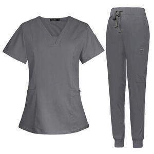 ชุดยูนิฟอร์มพยาบาลแขนสั้นสำหรับผู้หญิงและผู้ชายชุดสครับพยาบาลแขนสั้นออกแบบได้ตามต้องการ - Product Image 5