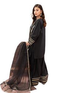Elegantes chicas contemporáneas Shalwar Kameez | Vestido tradicional paquistaní | Traje de fiesta elegante Diseño moderno étnico de alta calidad - Product Image 3