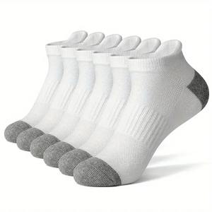 Men's Ankle Socks with <b>Cushion</b> Athletic Running Socks Breathable Comfort for 5 Pairs Lot Sports Sock for men - Product Image 1