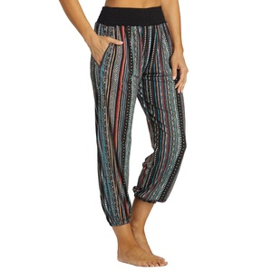 Women Striped <b>Harem</b> Pants Calf Length Women's <b>Trousers</b> Quick Dry And Suitable Casual Joggers Direct From Factory BD - Product Image 2
