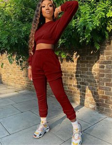 Conjunto de dos piezas con logotipo bordado personalizado, sudadera con capucha y pantalones de chándal de pierna recta - Product Image 6