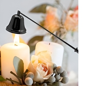 Accessoires d'entretien de bougies personnalisables de qualité supérieure disponibles en vrac Éteignoir de bougie et briquet Tondeuse à mèche de bougie en argent - Product Image 5