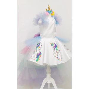Costume da abito di compleanno per ragazze con unicorno stampato con il mio piccolo Pony - Product Image 6