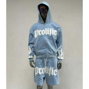 Pakistan Manufacturer Men Hoodie & <b>Shorts</b> Set <b>Slim</b> <b>Fit</b> Top Selling Men Hoodie & <b>Shorts</b> Set - Product Image 3