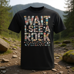 Espera, veo una camiseta de geología con estampado de roca para profesores de geología, para entusiastas y profesionales de la geología. - Product Image 3
