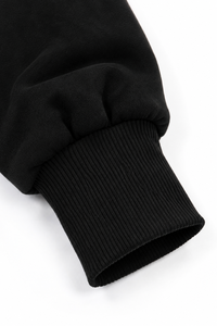 Ensemble 2 pièces streetwear d'hiver pour femme, personnalisé avec strass, coupe ample, dos nu, manches longues, sweat à capuche et pantalon zippé - Product Image 6
