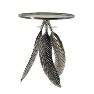 Material de mármol superior Estilo moderno Diseño de árbol superior negro Base Metal Aluminio Mesa auxiliar Nueva llegada Casa moderna - Product Image 5