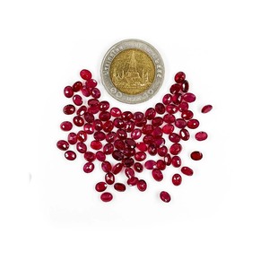 Rubis naturels de Bangkok, ovales calibrés 4x5mm 5x6mm, qualité supérieure, pierre précieuse en cristal, taille brillante, personnalisable, traité thermiquement, rose-rouge - Product Image 4
