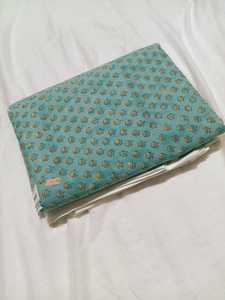 Tela de algodón con estampado de bloques a mano 100%, diseños indios tradicionales, prendas y textiles artesanales en muchos colores - Product Image 5