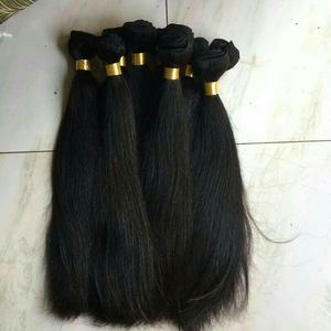 Extensiones de Cabello Humano Virgen Remy a Granel de Donantes de Templos Indios, Paquete de Trama de 100 Gramos - Product Image 1