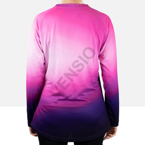 Nouveau maillot de descente vtt femmes respirant à manches longues maillot vtt sur mesure de haute qualité maillot pour femmes - Product Image 5