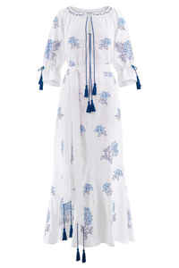 ชุดเดรสยาวปักลายแฟชั่นแขนพองยาวสไตล์ยูเครน คุณภาพสูง สำหรับฤดูร้อน - Product Image 6