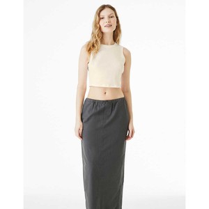 เสื้อกล้ามผู้หญิงเว้าหลังแต่งลายเบลล่า + ผ้าใบ - Product Image 1