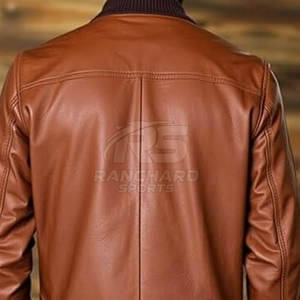 Chaqueta Bomber de Cuero Moderna, Elegante y Clásica para Uso Diario, Chaqueta Bomber de Cuero Moderna, Cómoda y a la Moda para el Día a Día - Product Image 6