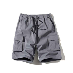 2025 nouveauté personnalisé coton Shorts décontracté pour hommes taille moyenne genou longueur toile tissu pour salle de sport en vente - Product Image 1