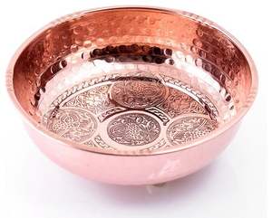 Cuencos redondos de metal para comedor de aluminio de cobre martillado decorativos hechos a mano asequibles, producto más vendido a granel - Product Image 5