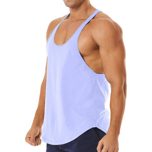 Último diseño de alta calidad personalizado al por mayor de los hombres camisetas sin mangas corte músculo gimnasio Top poliéster entrenamiento camiseta sin mangas - Product Image 3