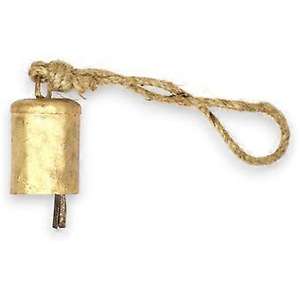 Juego de tres campanas de vaca con acabado dorado, mango de cuerda artesanal, colgante de pared decorativo Vintage, campanas de vaca de la suerte de latón - Product Image 5