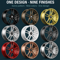 Jantes forgées classiques à cinq branches en or, 2 pièces, 18, 19, 20, 21 pouces, 5x112, 5x114.3, 5x120, Lexus LX570