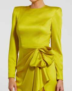 ชุดเดรสแม็กซี่ผ้าไหมสไตล์วินเทจสำหรับสุภาพสตรีชุดปาร์ตี้หรูหราสไตล์นางฟ้าแขนร้อนและเซ็กซี่ชุดราตรีแยกขาตอนเย็น - Product Image 6