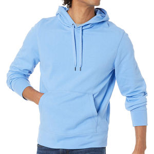 Sudadera con capucha ligera y transpirable para hombre, ropa de calle de nuevo estilo, servicio OEM de alta calidad, venta al por mayor, Invierno teñido liso barato - Product Image 1
