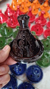 Quemador de Incienso de Cerámica Marroquí Ecológico, Difusor de Aroma Tipo Tajín, Portavelas con Corte en Forma de Estrella, Decoración para el Hogar para Todas las Estaciones - Product Image 5