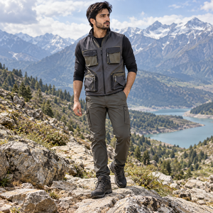 Hiking <b>Vest</b> Featuring Durable Shell Fabric Comfortable Outdoor Fit Multiple Storage Compartments Lightweight Construction - Product Image 1