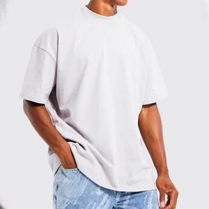 T-shirt en coton pour hommes Fournisseur OEM Tissu tricoté en coton pur à manches courtes T-shirt décontracté respirant Vêtements d'été quotidiens - Product Image 4