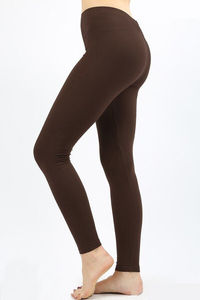 Mallas de Yoga de algodón transpirables de secado rápido personalizadas, mallas deportivas para correr para mujer, mallas de Yoga sin costuras de moda de cintura alta - Product Image 2