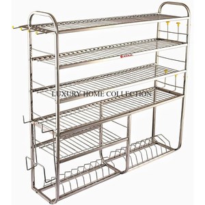 Supports de cuisine robustes en rotin pour organiser les casseroles et autres bouteilles volumineuses essentielles de cuisine - Product Image 5